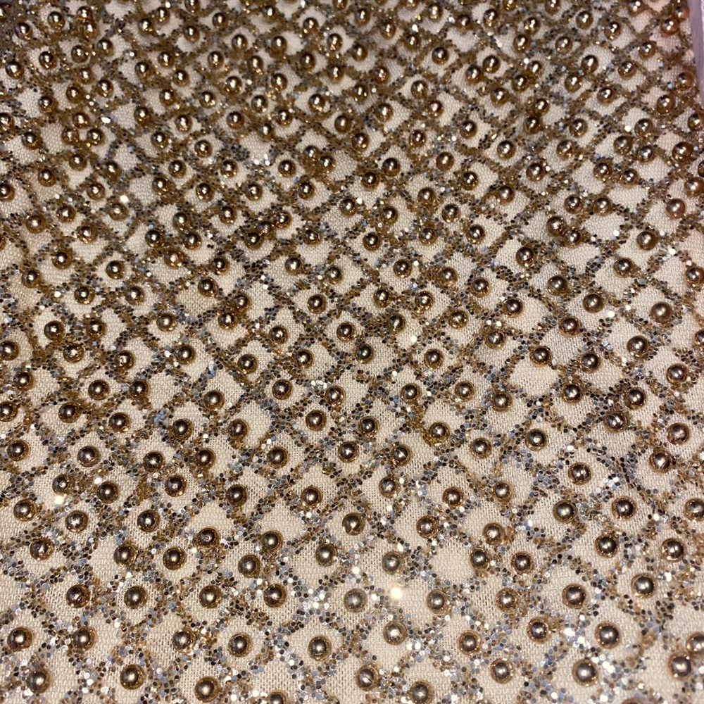 Oh Polly gold drop a glint dress